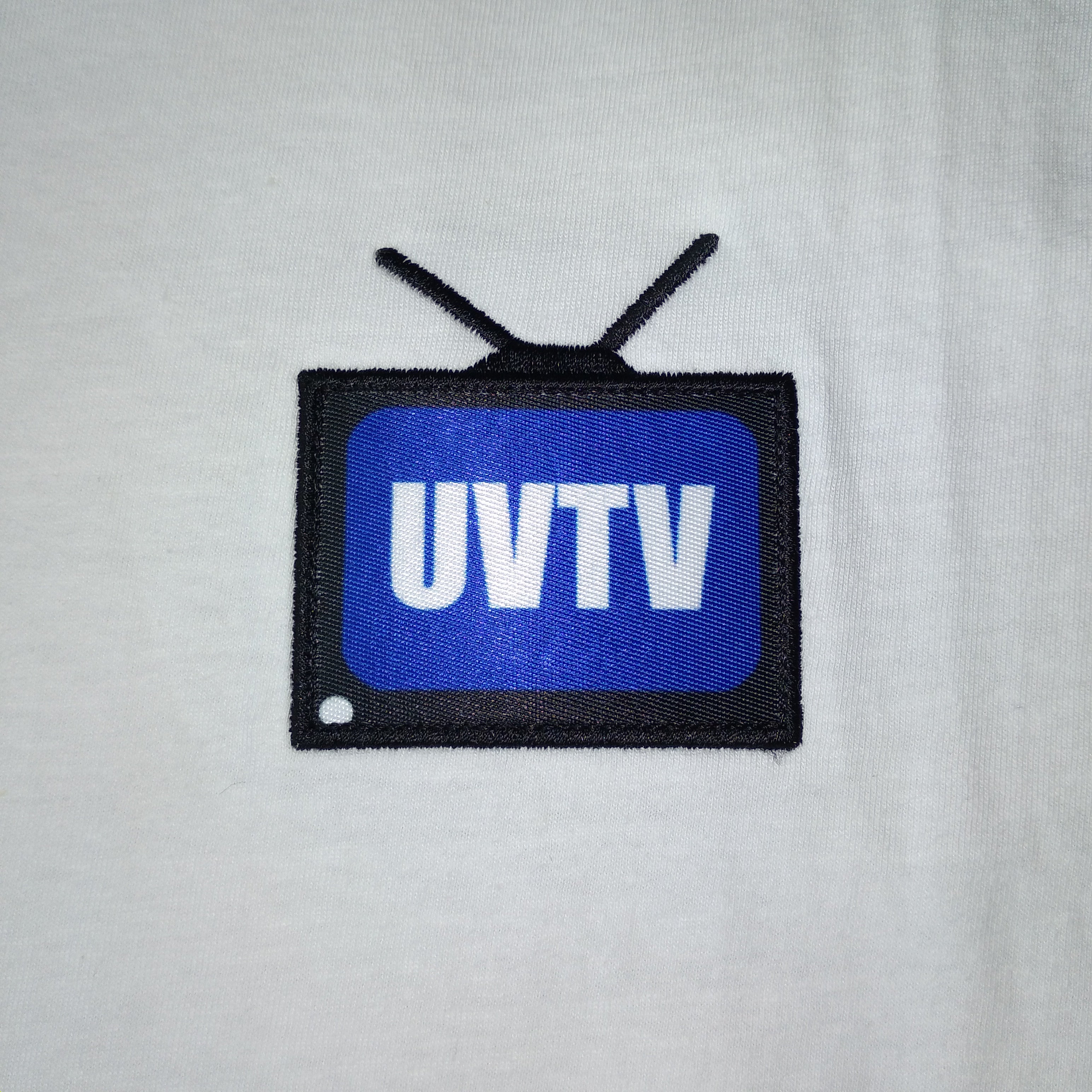 UVTV logo White Tee (Large)